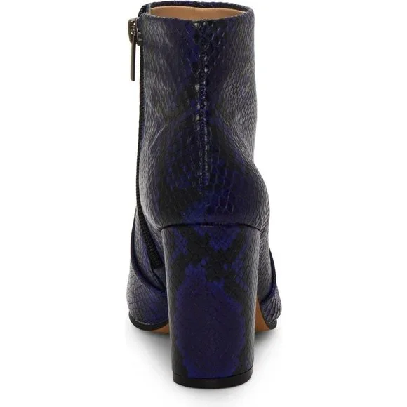 🆕 VINCE CAMUTO Sanstan Ankle Bootie Snake Blue 6 - Picture 5 of 12